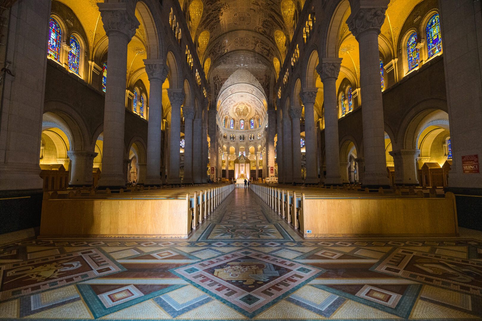 Interior architecture of the Basilica of Sainte-Anne-de-Beaupré